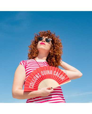 Abanico Collons quina calor en rojo