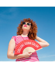 Abanico Collons quina calor en rojo