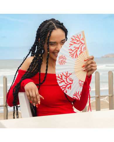 Abanico azul claro Coral