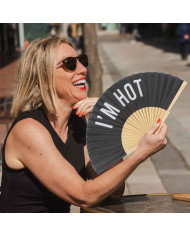 Abanico negro I'm Hot
