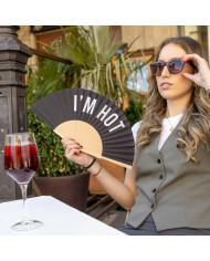 Abanico negro I'm Hot