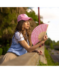 Abanico Tigre rosa