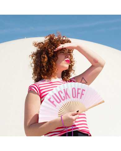 Abanico Fuck Off degradado
