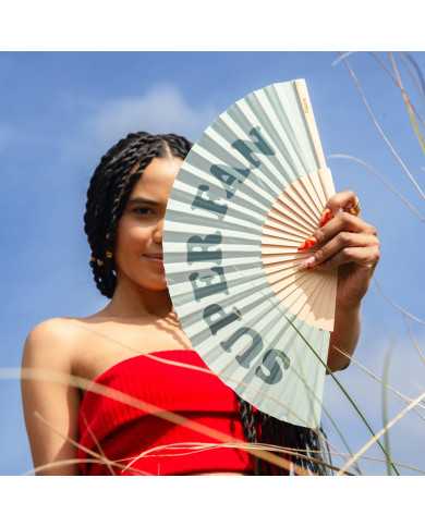Abanico verde claro Super Fan