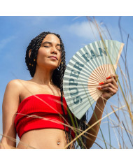 Abanico verde claro Super Fan