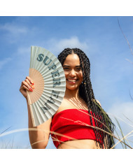 Abanico verde claro Super Fan