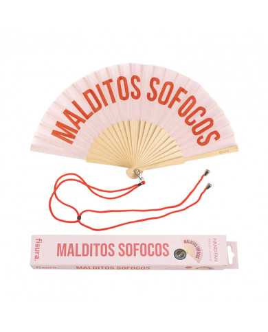 Abanico rosa Malditos sofocos