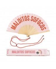 Abanico rosa Malditos sofocos