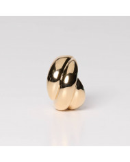 Anillo acero dorado aros Her Anillo acero dorado aros Her