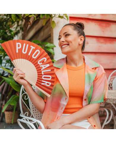 Abanico Puto Calor rojo