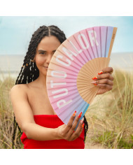 Abanico Puto calor degradado