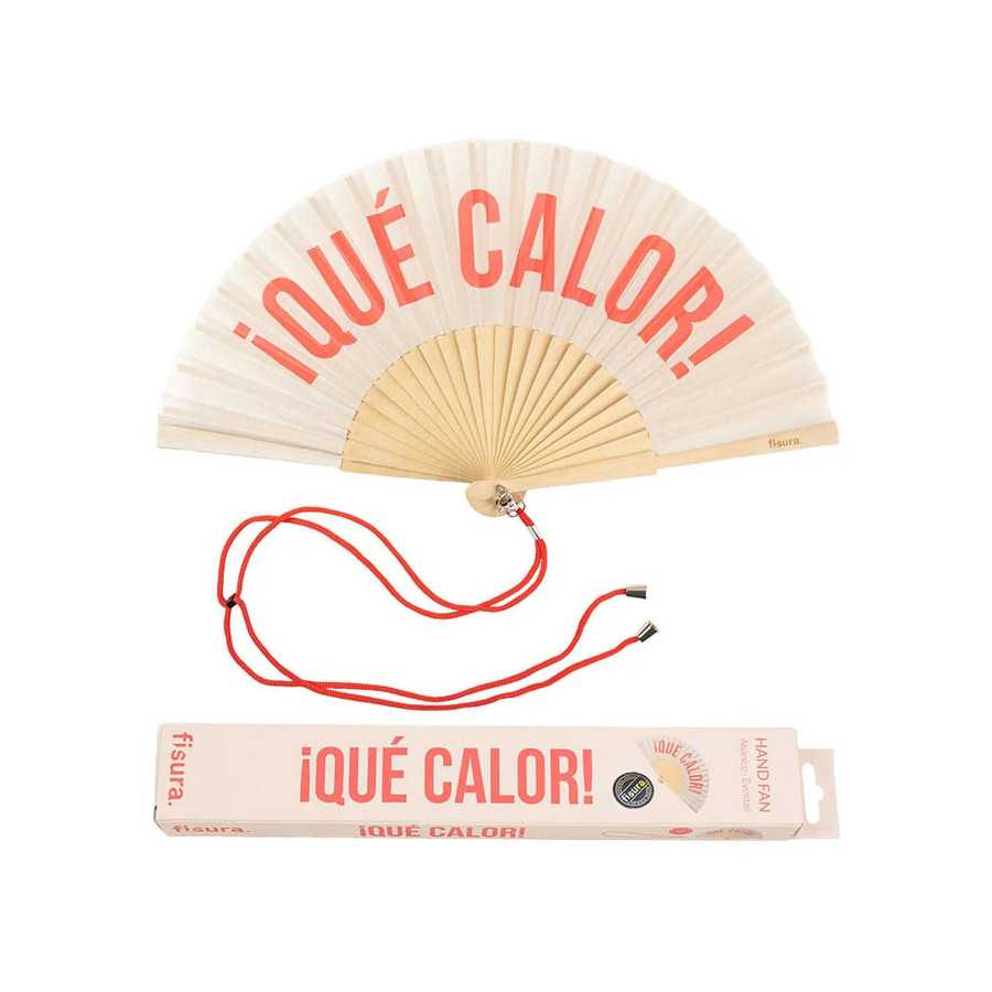 Abanico beige ¡Qué calor!