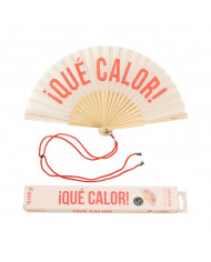 Abanico beige ¡Qué calor!