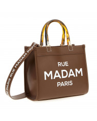 Bolso Icon mini tote marrón (Rue Madam)