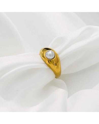 Anillo acero dorado Rolling Anillo acero dorado Rolling