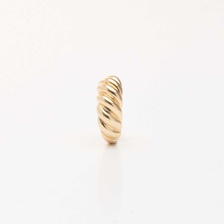 Anillo dorado de acero Lut