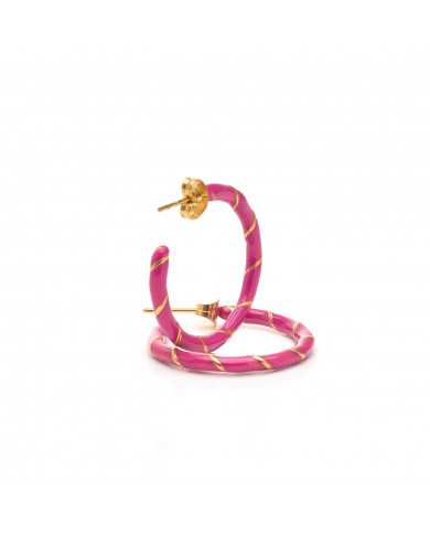 Aro esmaltado rosado Charly Aro esmaltado rosado Charly