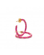 Aro esmaltado rosado Charly Aro esmaltado rosado Charly