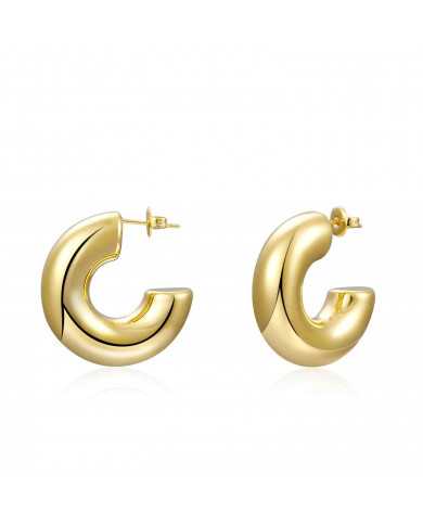 Pendientes acero dorado Sandy