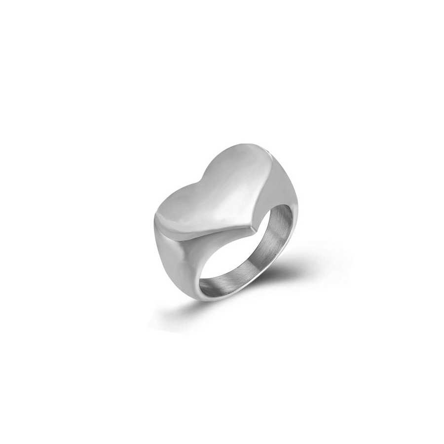 Anillo acero Cuore