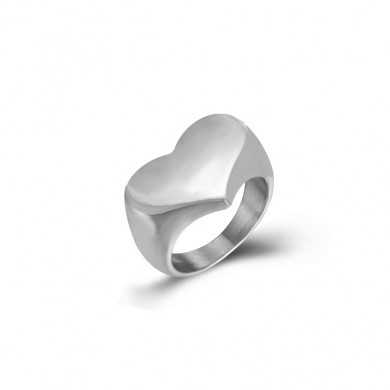 Anillo acero Cuore