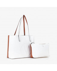 Bolso Sandra blanco y marrón (Valentino)
