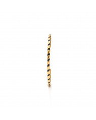 Brazalete esmaltado acero negro Poppins