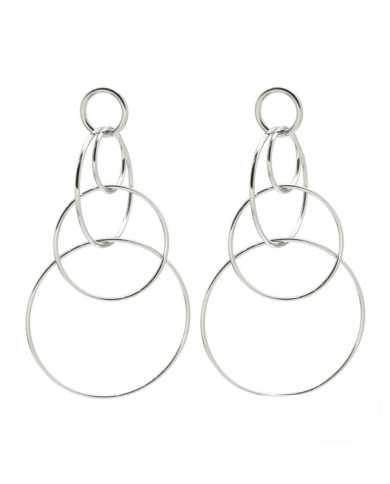 Pendientes Sheila plateados