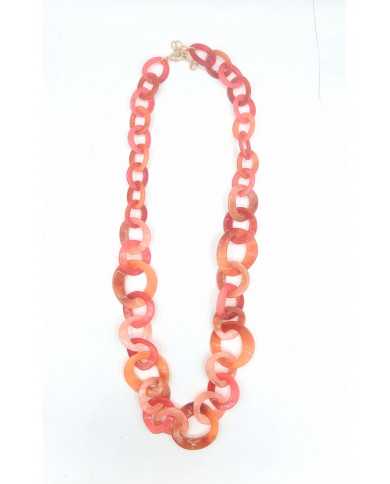 Collar coral naranja
