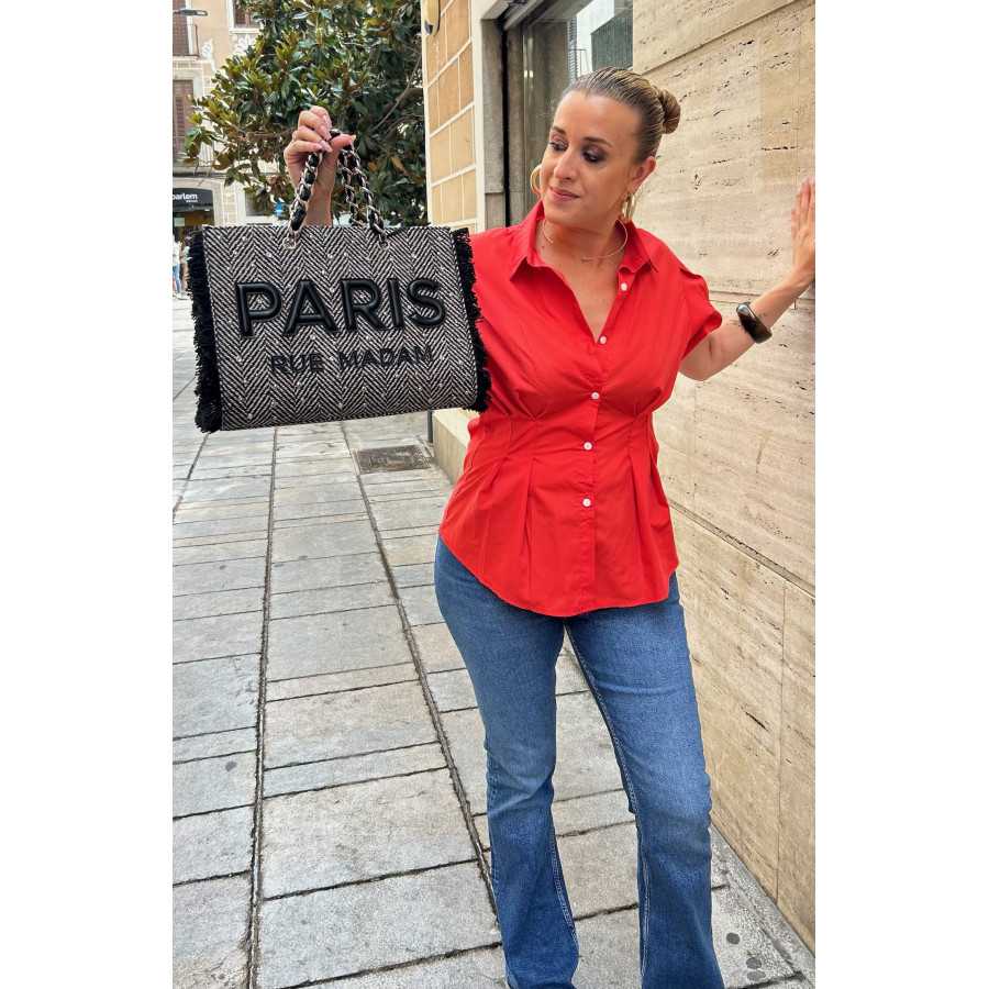 Bolso tote Forest en negro (Rue Madam) Bolso tote Forest en negro (Rue Madam)