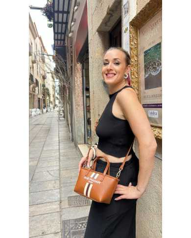 Bolso mini tote Annabel marrón (Rue Madam)