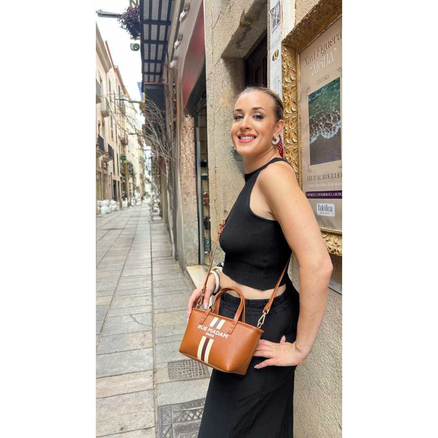 Bolso mini tote Annabel marrón (Rue Madam)