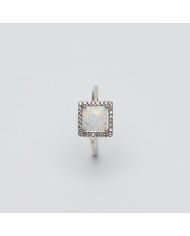 Anillo Plata circonitas piedra natural Folly Anillo Plata circonitas piedra natural Folly