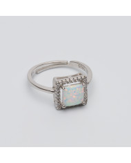 Anillo Plata circonitas piedra natural Folly Anillo Plata circonitas piedra natural Folly