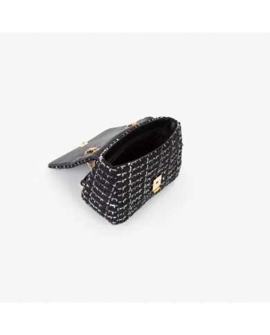 Bolso negro Tweed Valentino