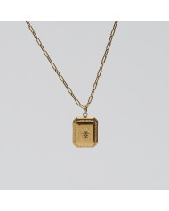 Collar acero dorado Jut