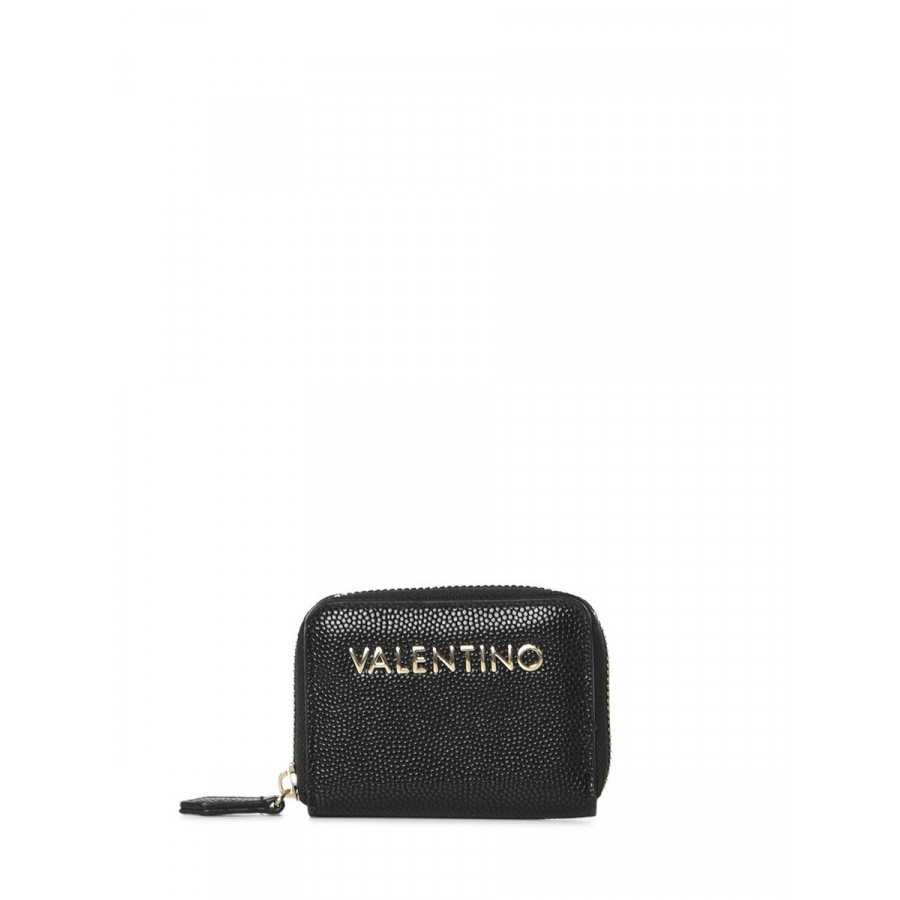 Monedero Bette mini negro dorado by Valentino