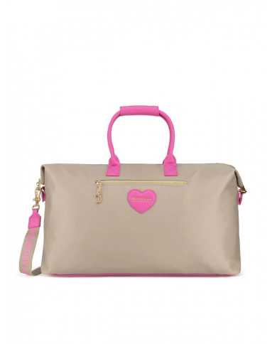 Bolsa Aurora fin de semana beige/rosa by Juicy Couture