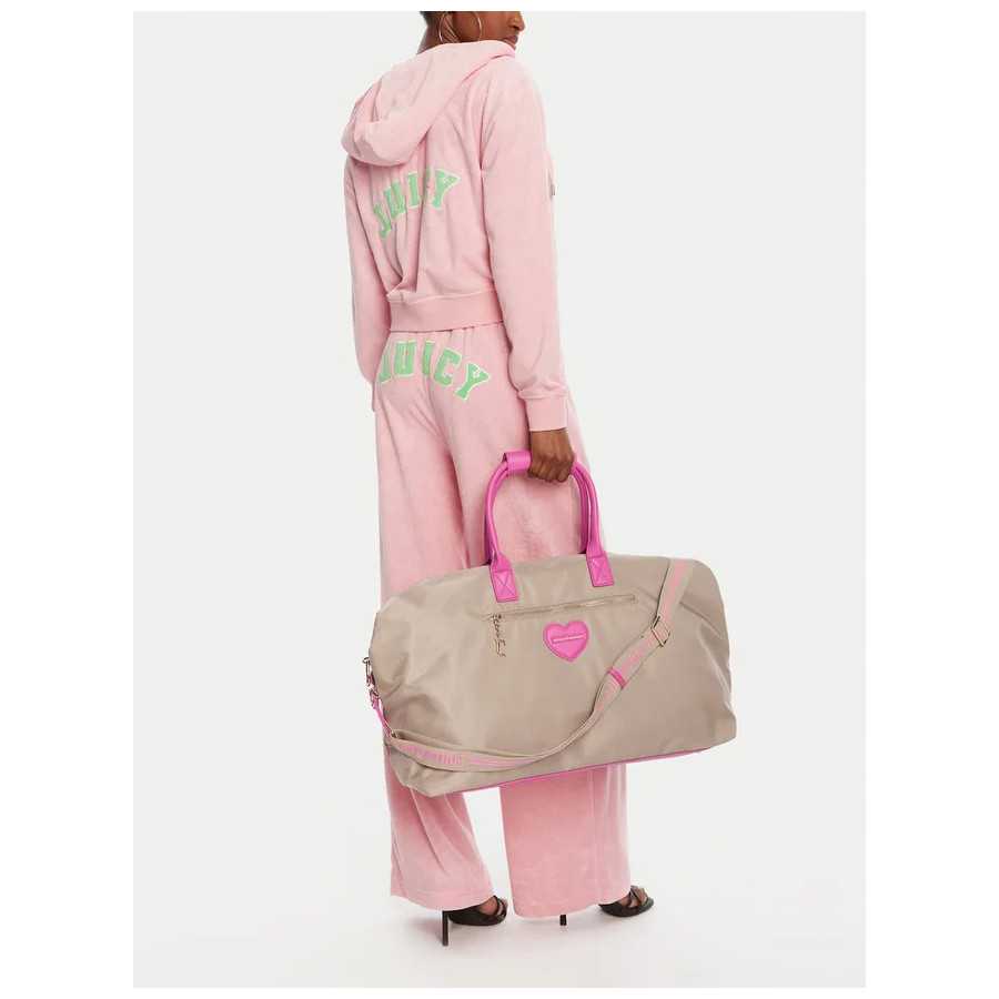 Bolsa Aurora fin de semana beige/rosa by Juicy Couture