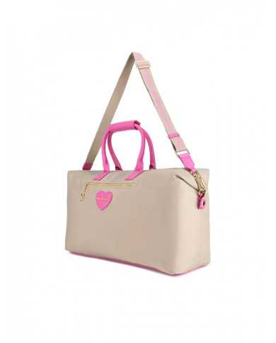 Bolsa Aurora fin de semana beige/rosa by Juicy Couture