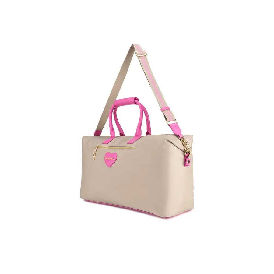 Bolsa Aurora fin de semana beige/rosa by Juicy Couture