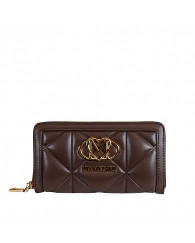 Billetero XL marrón chocolate Emma by Love Moschino