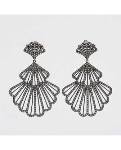 Pendiente acero circonitas Hyas