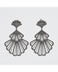 Pendiente acero circonitas Hyas