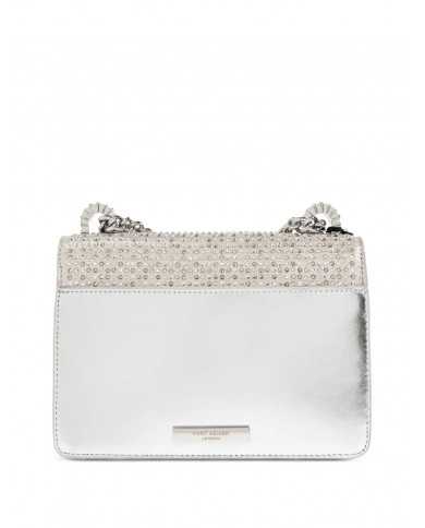 Bolso mini bag Shoreditch plata by Kurt Geiger