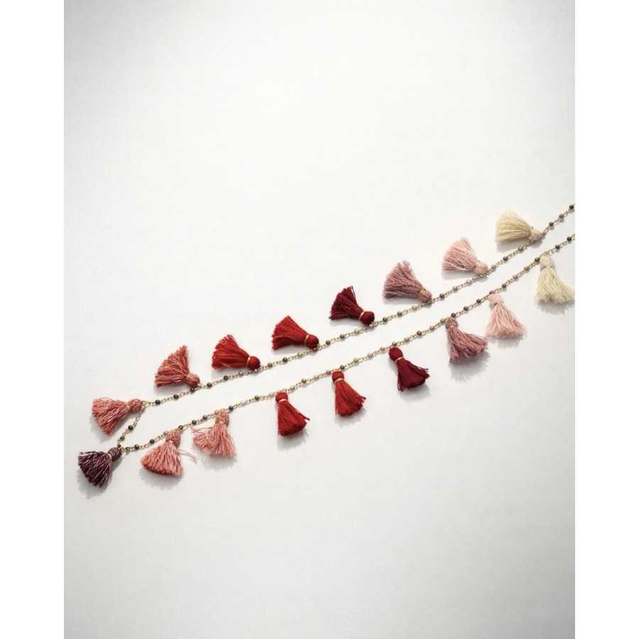 Collar Summer tonos rojizos