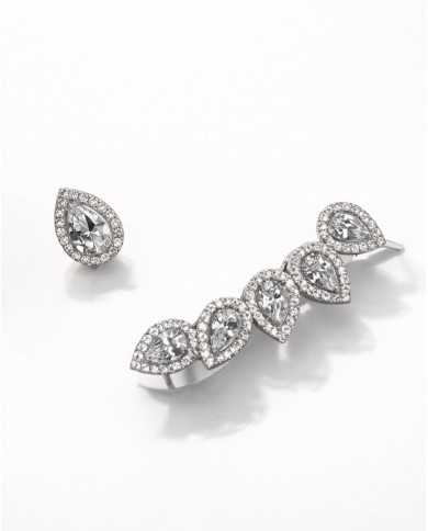 Pendientes Isla plata circonitas