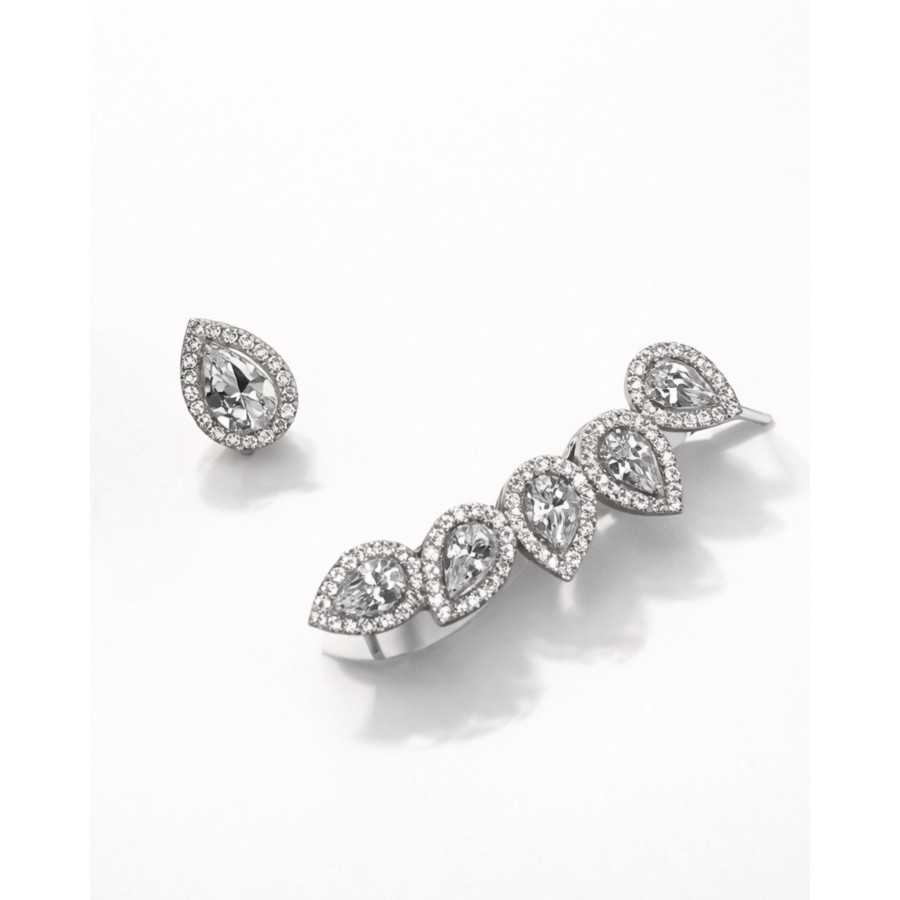 Pendientes Isla plata circonitas