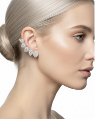 Pendientes Isla plata circonitas