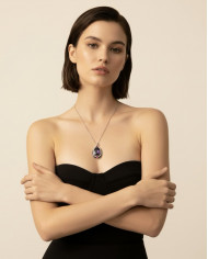 Collar Aris plateado